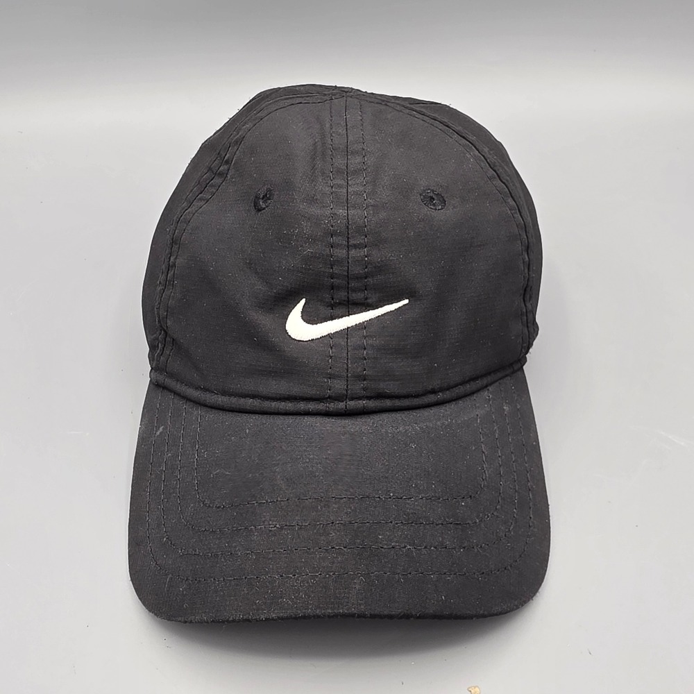 Nike Hat Infant OS Black Dri-FIT‎ Swoosh Baseball Cap Adjustable Sport 2748-023